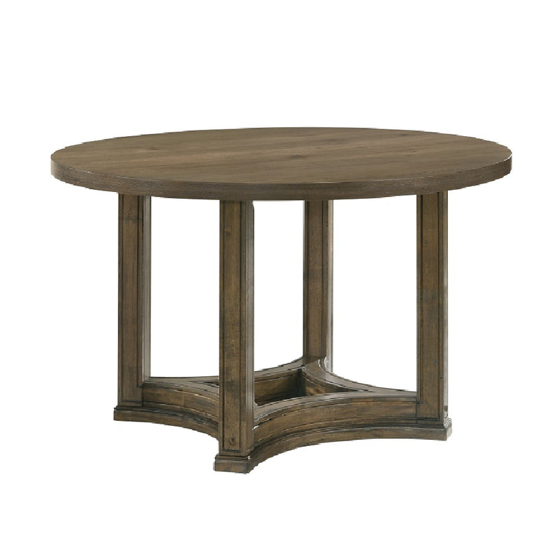 Acme Furniture Parfield Weathered Oak Round Dining Table