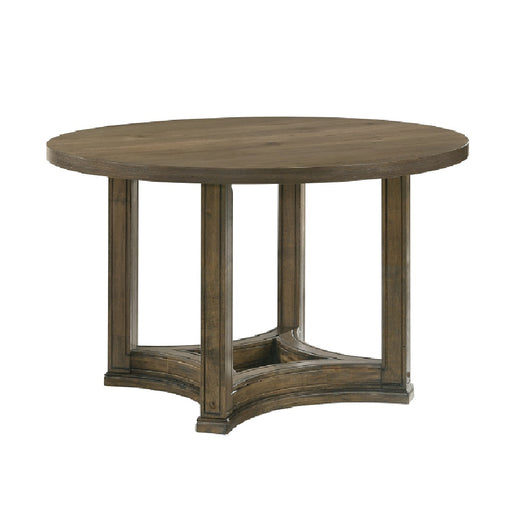 Acme Furniture Parfield Weathered Oak Round Dining Table