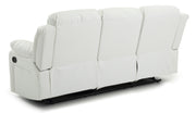 Glory Furniture Daria White Reclining Sofa