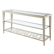 Acme Furniture Zaba Champagne Rectangle Sofa Table