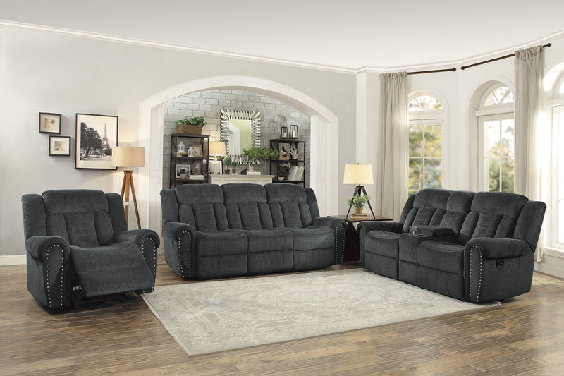 Home Elegance Nutmeg Gray 3pc Living Room Set