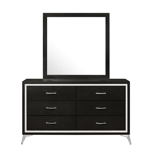 New Classic Furniture Huxley Gray Dresser and Mirror