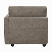 Acme Furniture Rylie Brown Modular RAF Armrest Chair