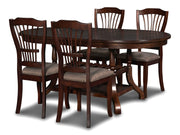 New Classic Furniture Bixby Black Espresso 5pc Dining Room Set