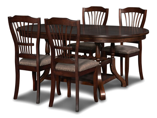 New Classic Furniture Bixby Black Espresso 5pc Dining Room Set
