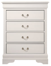 Glory Furniture Louis Phillipe White 4 Drawers Chest