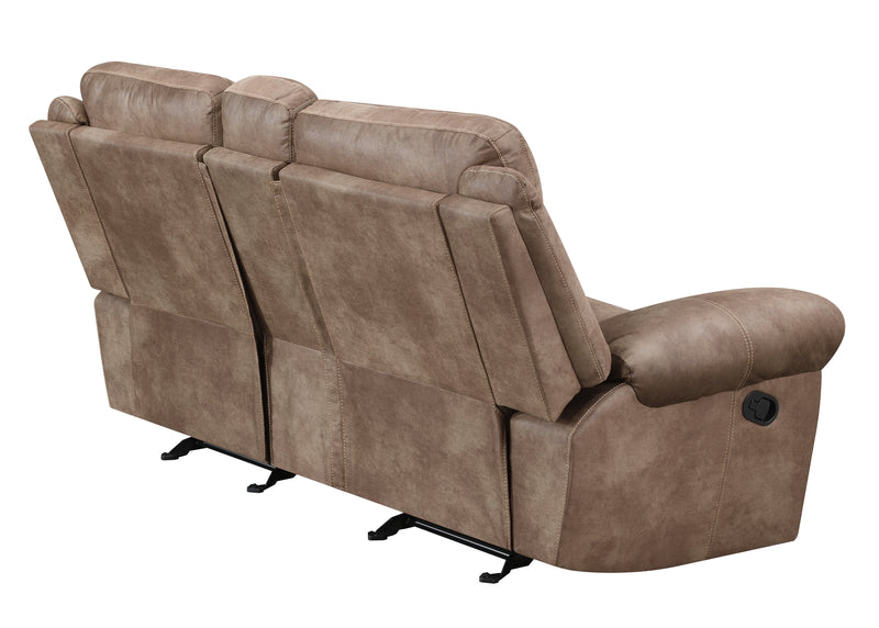 Steve Silver Nashville Cocoa Glider Recliner Console Loveseat