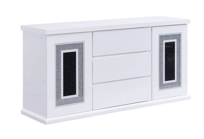 Global Furniture Monaco White Buffet