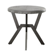 Steve Silver Alamo Gray Round End Table