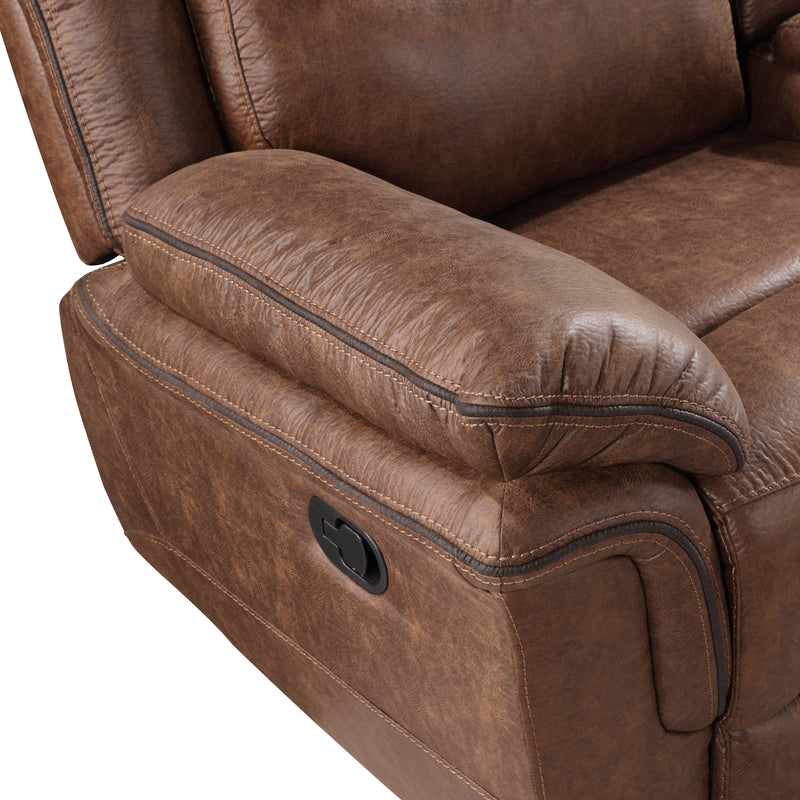 New Classic Furniture Ryland Brown Glider Recliner