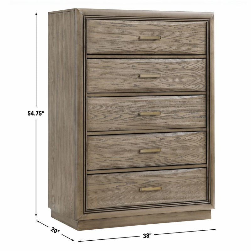 Steve Silver Sonoma Gray 5 Drawer Chest