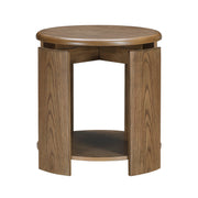 Home Elegance 1 Shelf Round End Table