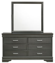 Galaxy Home Brooklyn Gray Wood Mirror