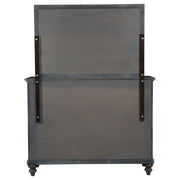 Coaster Furniture Andover Dark Oak Brown 8 Drawer Dresser and Mirror