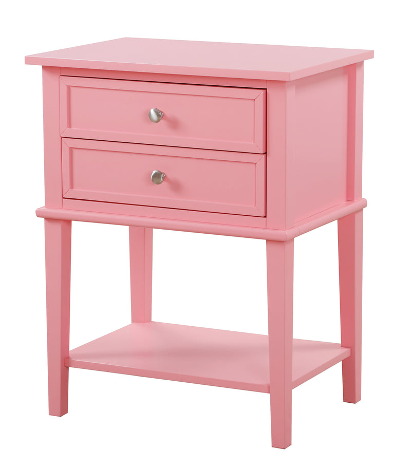 Glory Furniture Newton Pink Nightstand