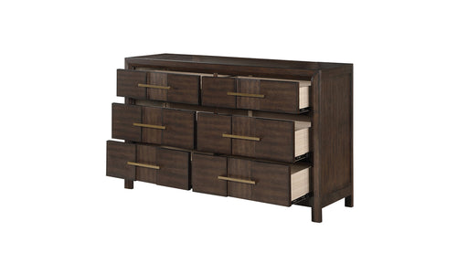 Galaxy Home Kenzo Walnut 6 Drawer Dresser