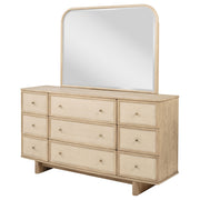 Coaster Furniture Kailani Beige Oak Dresser and Mirror