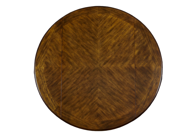 New Classic Furniture Gia Brown PU 42 Inch 3pc Drop Leaf Dining Set