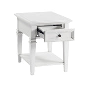 Steve Silver Charlestown White End Table