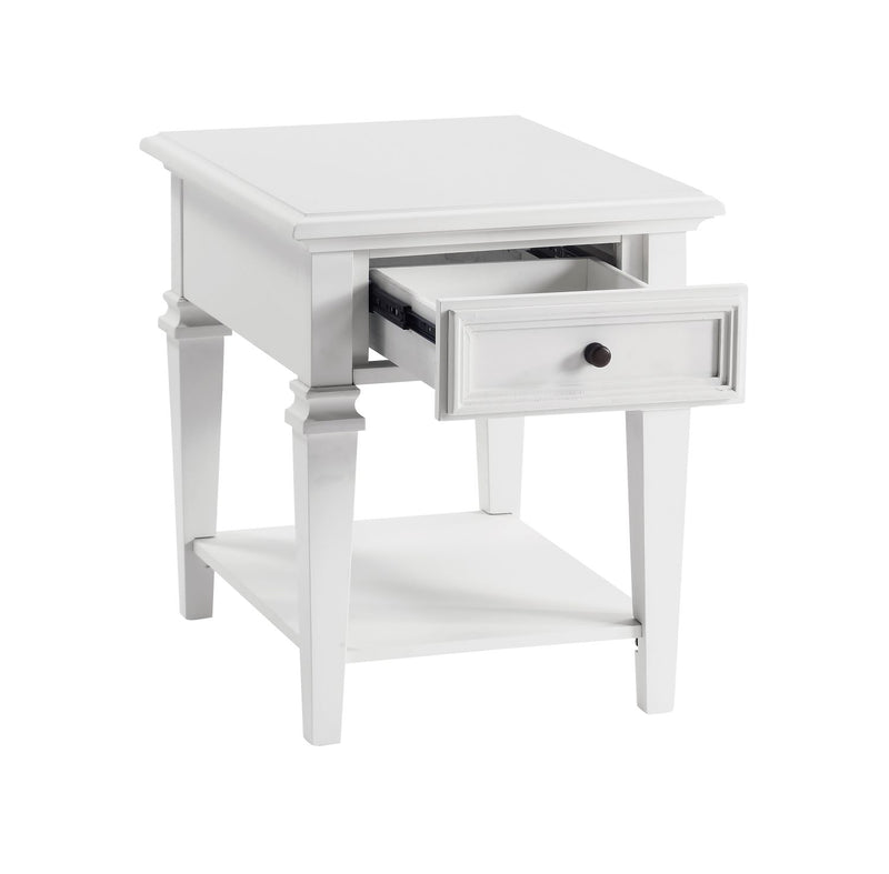 Steve Silver Charlestown White End Table