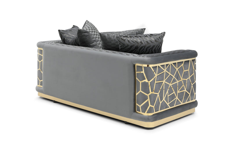 Glory Furniture Talia Black Loveseat