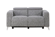 Global Furniture U8521 Dark Grey Taupe Power Reclining Loveseat