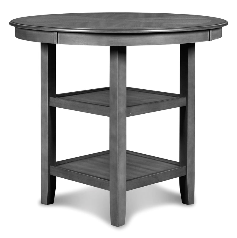 New Classic Furniture Gia Gray Round 5pc Counter Height Set