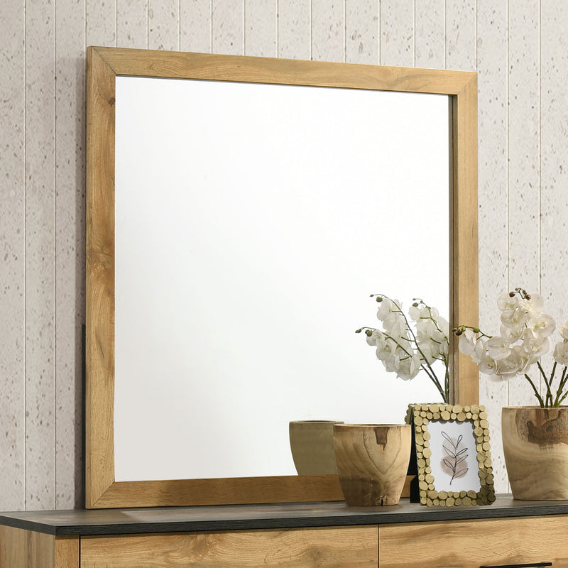 Coaster Furniture Kaywood Natural Pine Brown Mirror