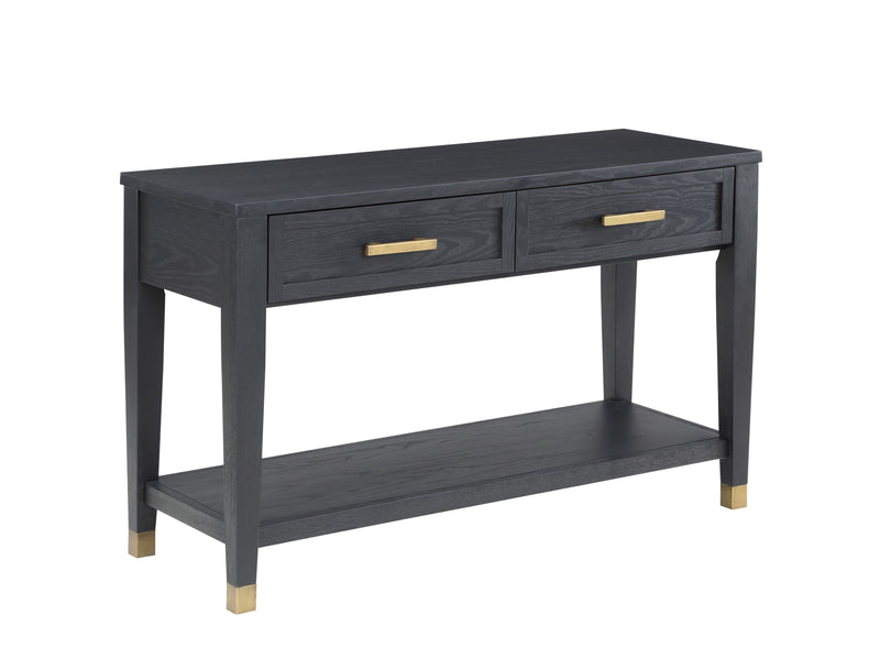 Steve Silver Yves Rubbed Charcoal Sofa Table