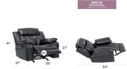 Glory Furniture Daria Black Rocker Recliner