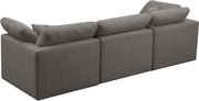 Meridian Furniture Plush Cream Velvet Modular Sofa