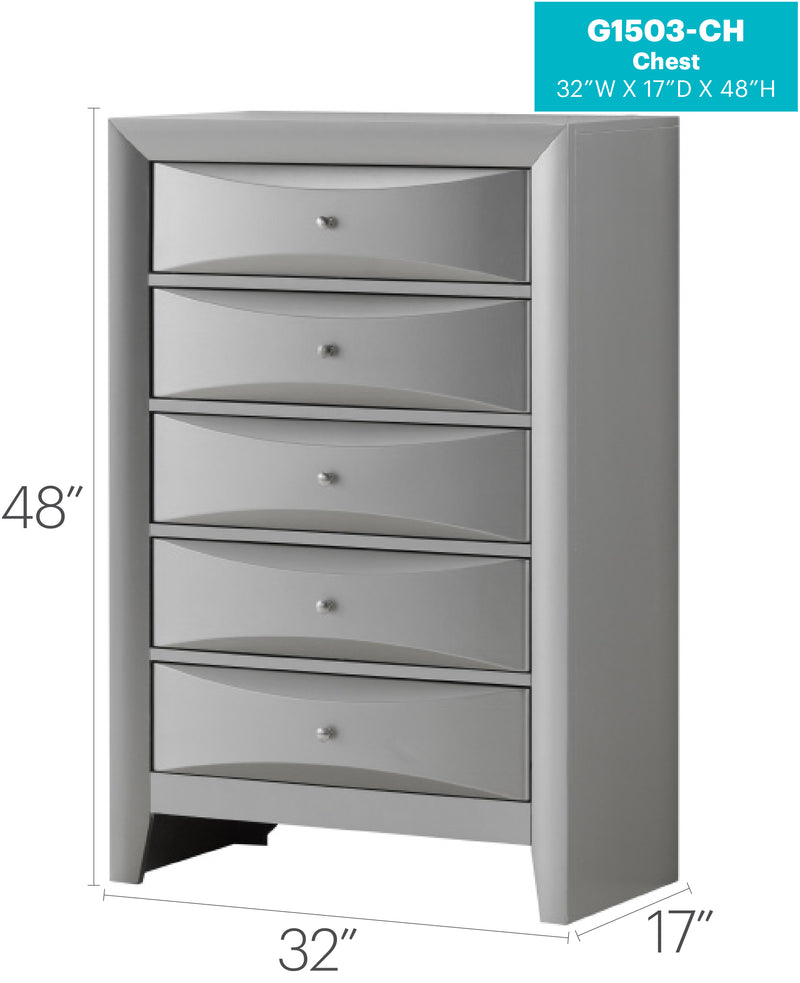 Glory Furniture Marilla Gray Chest