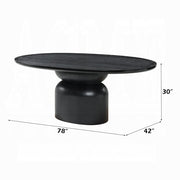 Acme Furniture Marioly Ash Black Dining Table