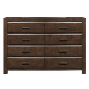 Home Elegance Erwan Espresso Dresser and Mirror