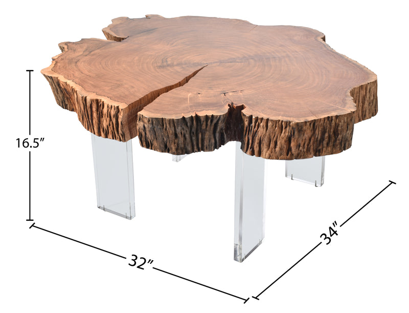 Meridian Furniture Woodland Natural Wood Coffee Table