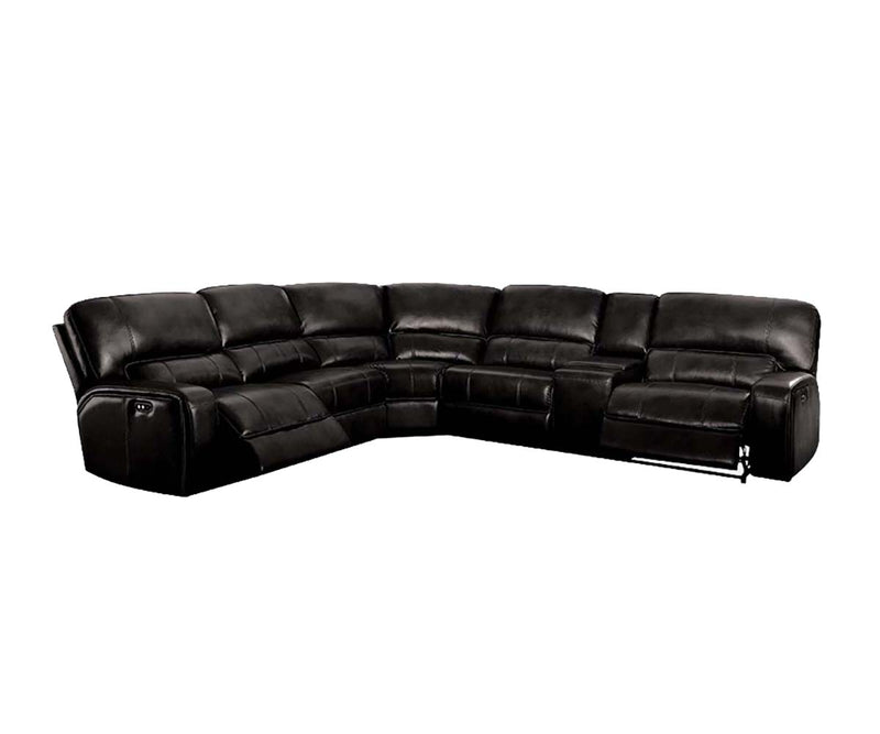 Acme Furniture Saul Black Power Motion Sectional