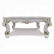 Acme Furniture Vendome Antique Pearl 3pc Square Coffee Table Set