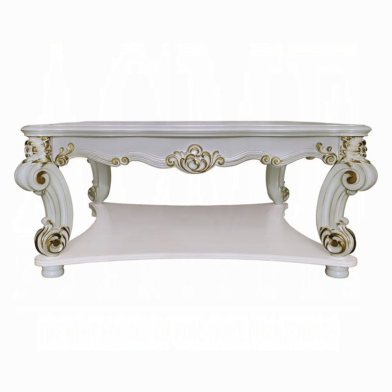 Acme Furniture Vendome Antique Pearl 3pc Square Coffee Table Set