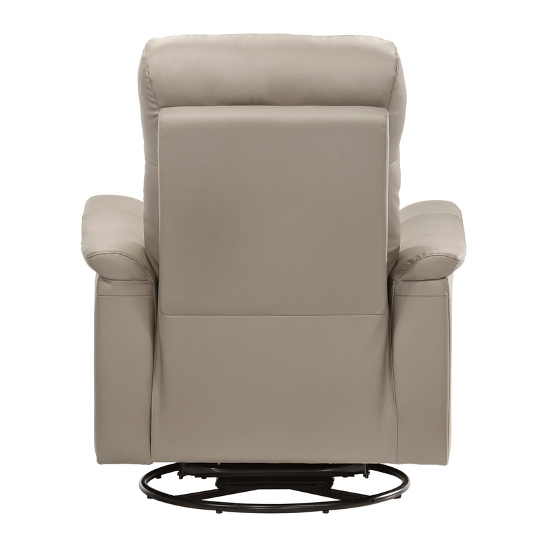 Home Elegance Bristow Blue Gray Swivel Glider Reclining Chair