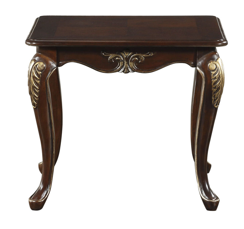 Home Elegance Croydon Cherry 3pc Coffee Table Set