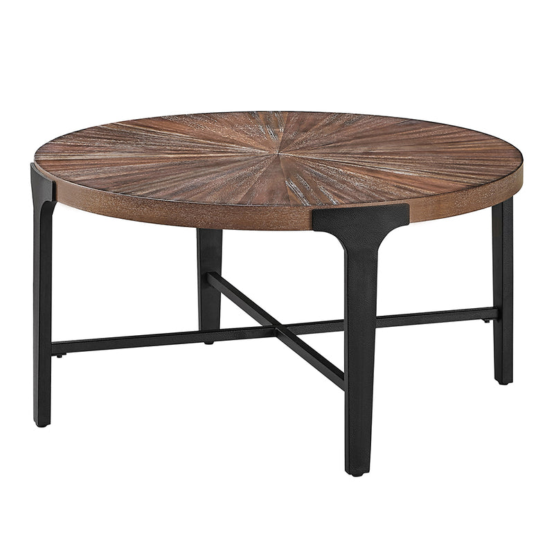 Steve Silver Chevron Brown 3pc Coffee Table Set