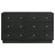 Coaster Furniture Cavelle Black 6 Drawer Dresser