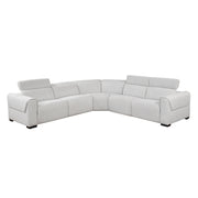 Home Elegance Mcpherson Beige 5pc Modular Power Reclining Sectional with Headrests