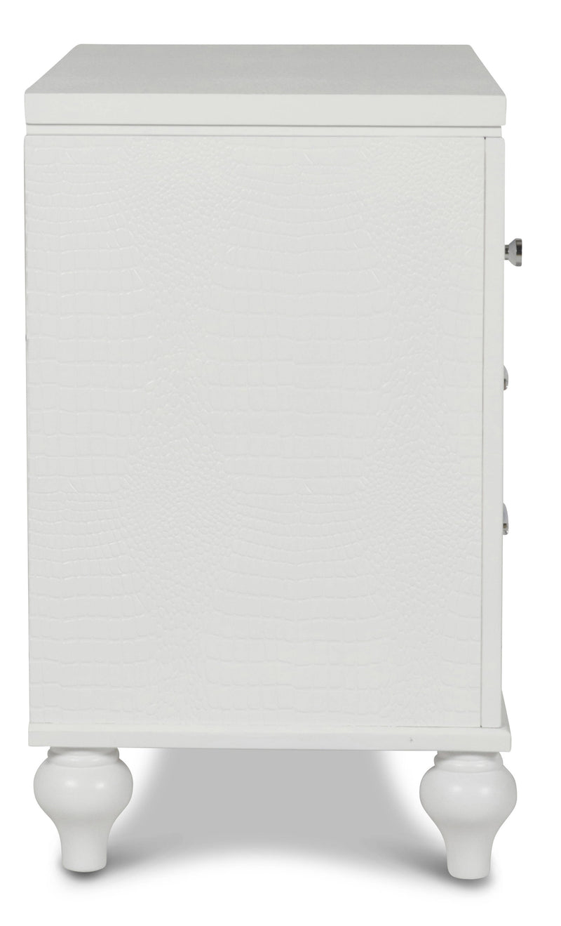 New Classic Furniture Valentino White Nightstand