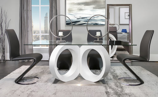 Global Furniture D9002DT-D9002DC Black 5pc Dining Room Set