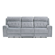 Home Elegance Celeste Gray Power 2pc Living Room Set