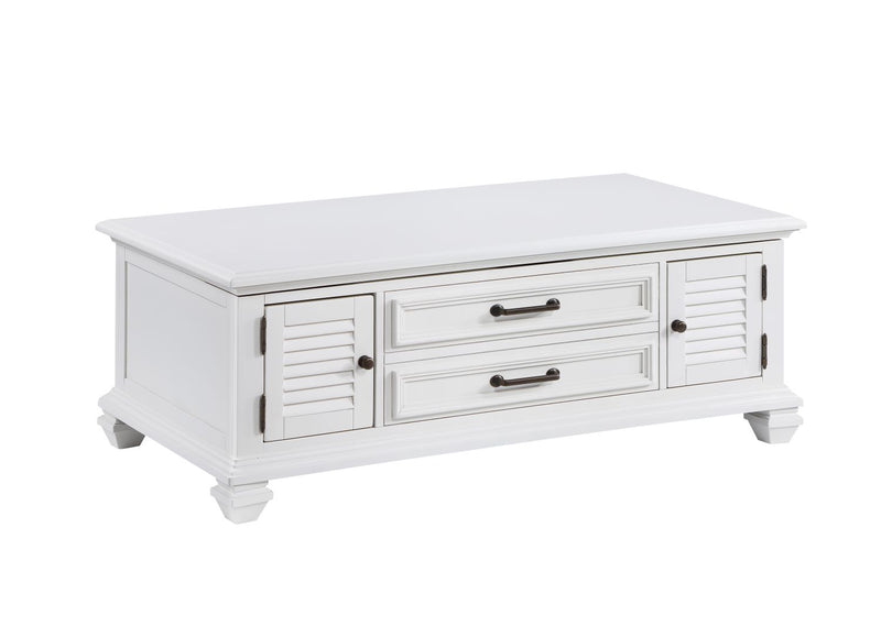 Steve Silver Charlestown White Lift Top Coffee