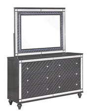 Crown Mark Refino Dresser and Mirror