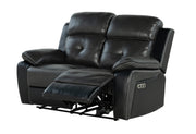 Global Furniture U5050 Black Charcoal Power Reclining Loveseat