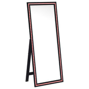 Coaster Furniture Windrose White LED Standing Mirror